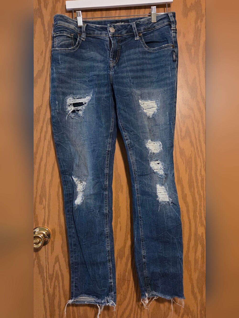 Silver Jeans Sam Distressed Denim - skinny jeans - W29 - size 9